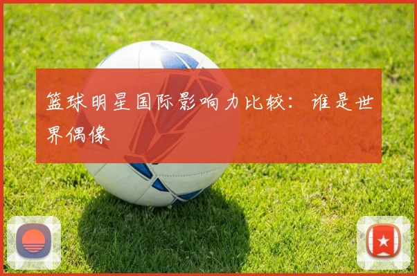 篮球明星国际影响力比较：谁是世界偶像